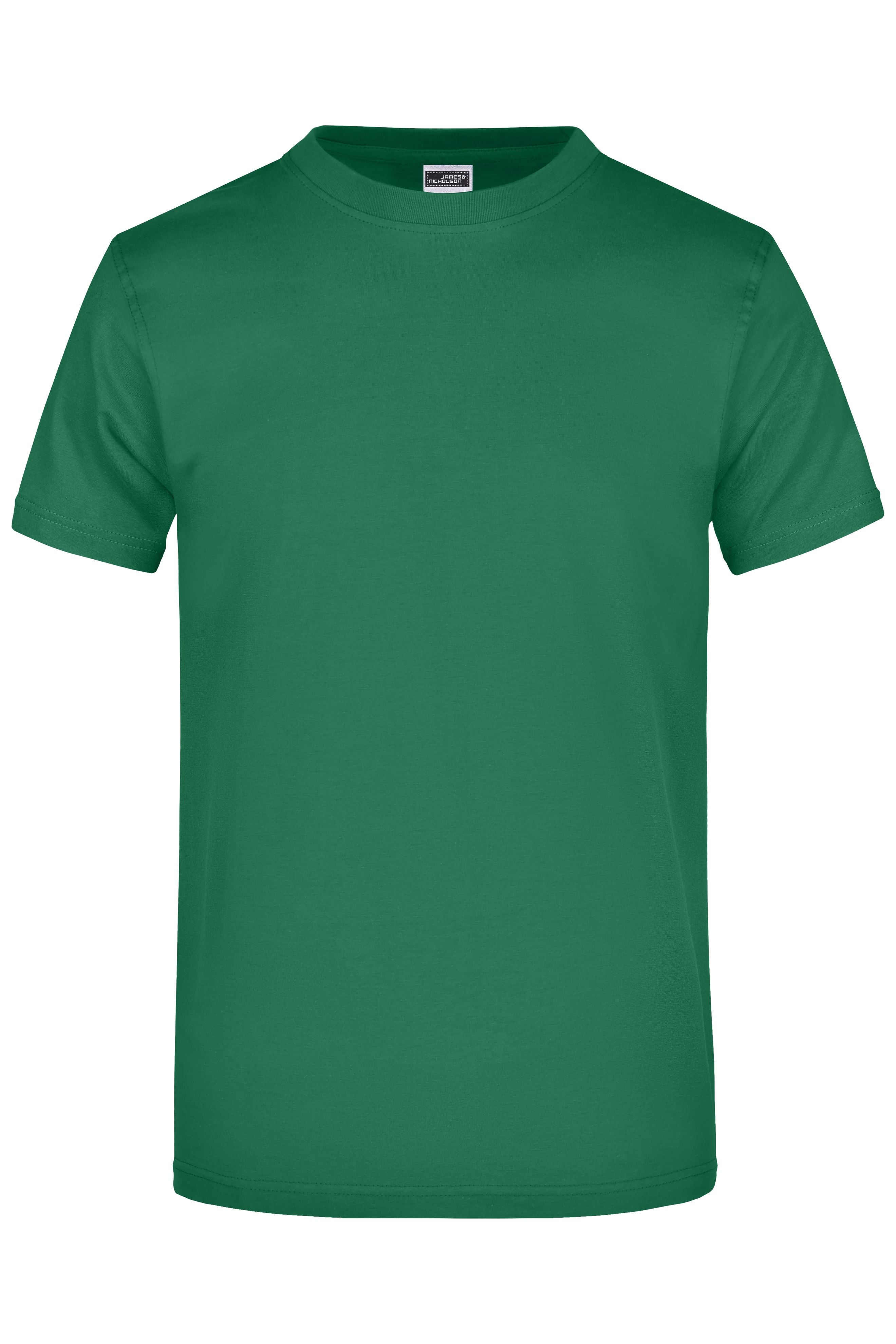 James & Nicholson Hochwertiges T-Shirt mit Rundhals dark-green