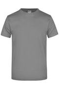 James & Nicholson Hochwertiges T-Shirt mit Rundhals dark-grey