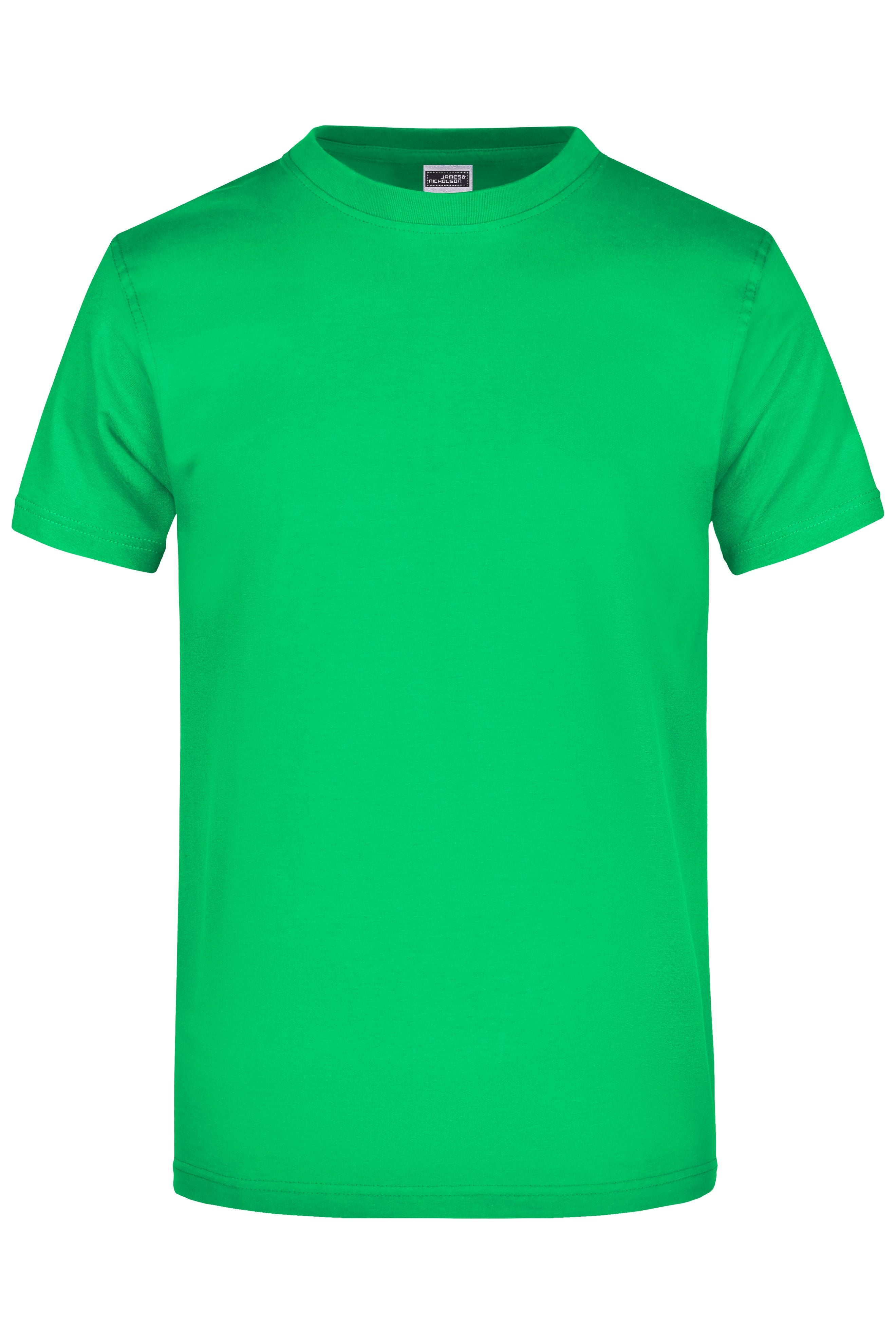 James & Nicholson Hochwertiges T-Shirt mit Rundhals fern-green