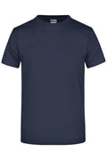 James & Nicholson Hochwertiges T-Shirt mit Rundhals navy