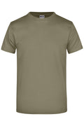 James & Nicholson Hochwertiges T-Shirt mit Rundhals olive