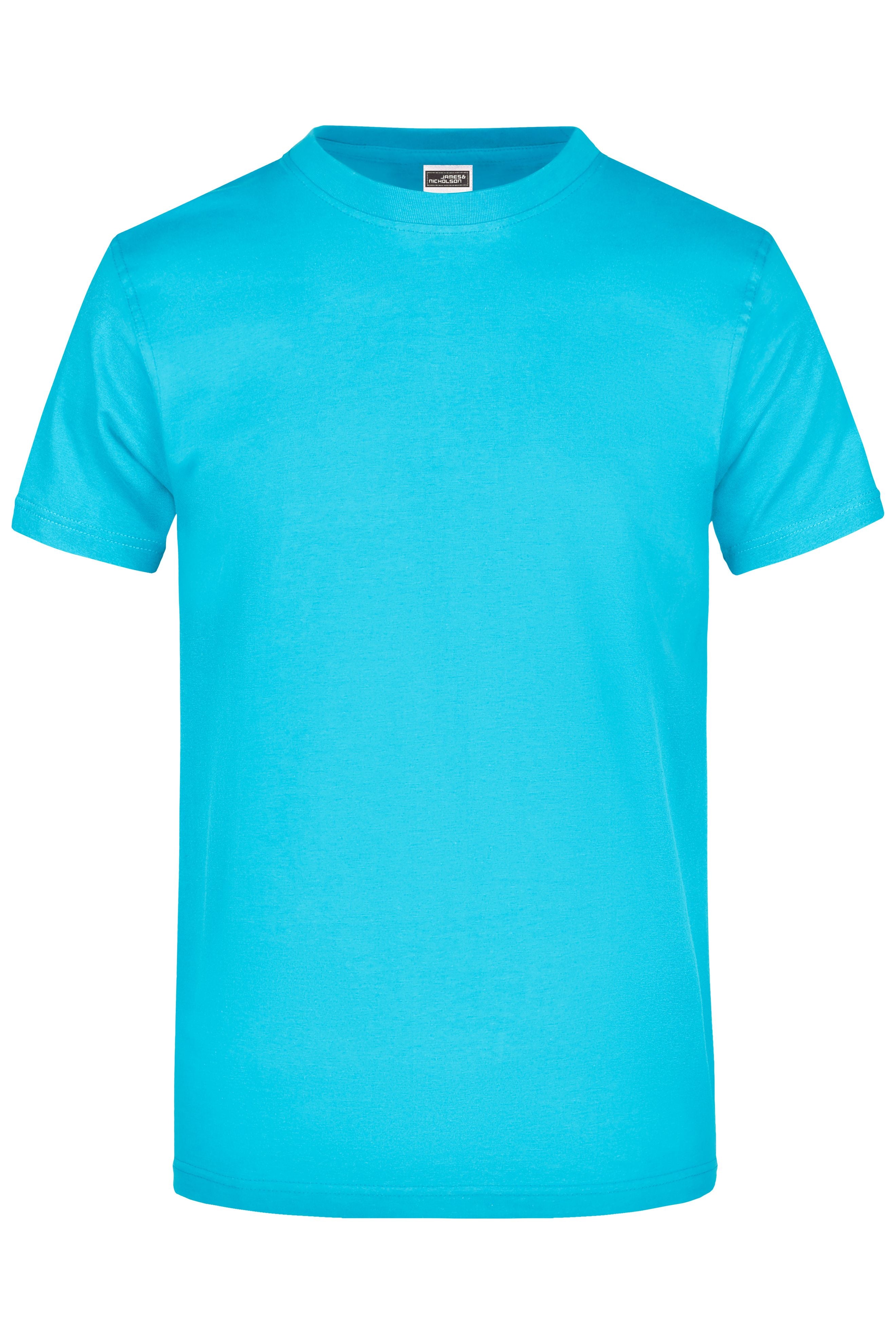James & Nicholson Hochwertiges T-Shirt mit Rundhals pacific