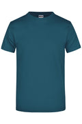 James & Nicholson Hochwertiges T-Shirt mit Rundhals petrol