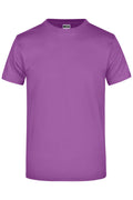 James & Nicholson Hochwertiges T-Shirt mit Rundhals purple
