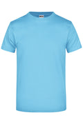 James & Nicholson Hochwertiges T-Shirt mit Rundhals sky-blue