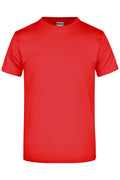 James & Nicholson Hochwertiges T-Shirt mit Rundhals tomato