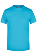 James & Nicholson Hochwertiges T-Shirt mit Rundhals turquoise