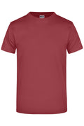 James & Nicholson Hochwertiges T-Shirt mit Rundhals wine