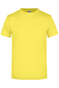 James & Nicholson Hochwertiges T-Shirt mit Rundhals yellow
