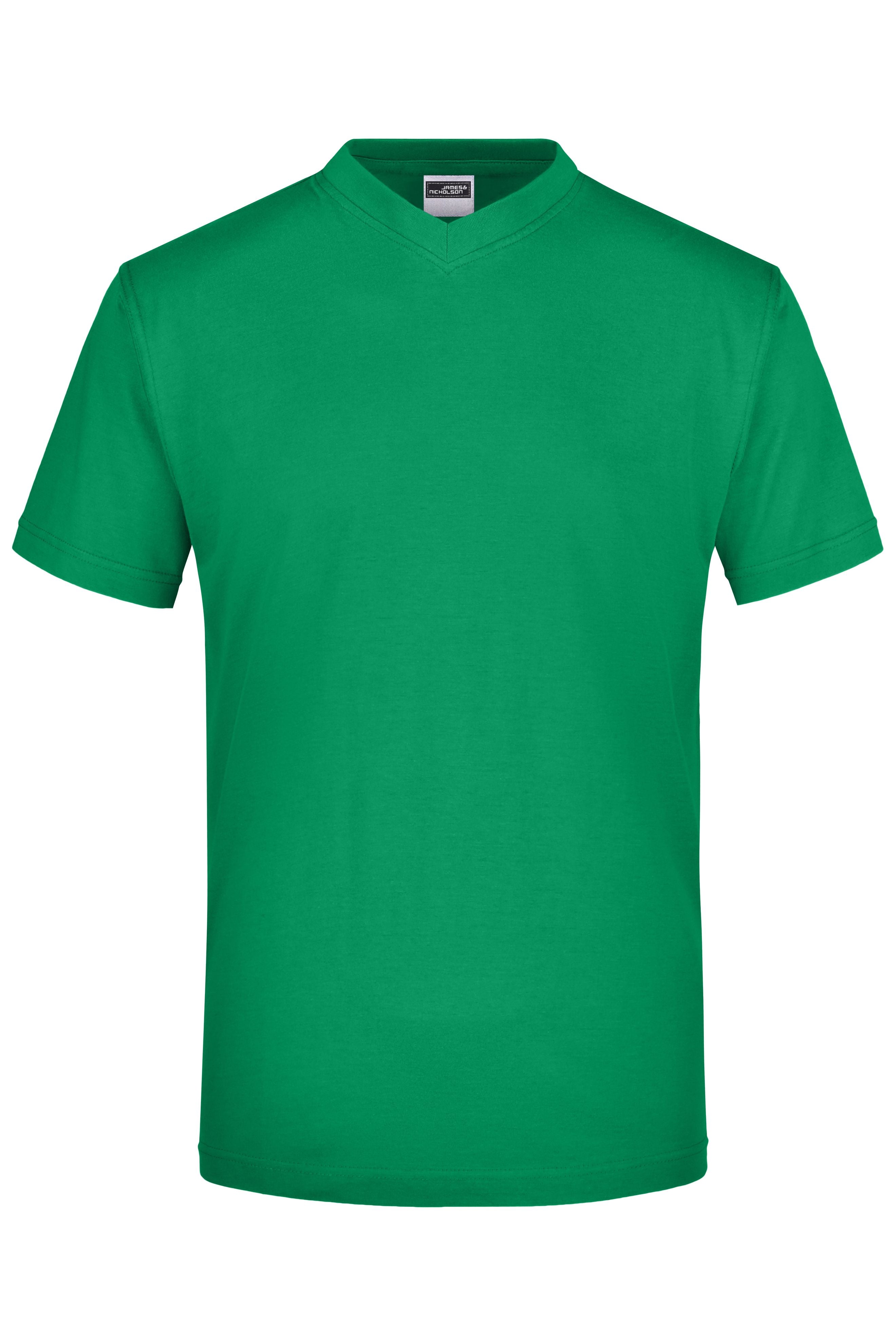 James & Nicholson T-Shirt mit V-Ausschnitt irish-green