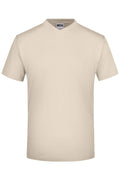 James & Nicholson T-Shirt mit V-Ausschnitt stone