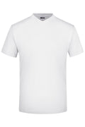 James & Nicholson T-Shirt mit V-Ausschnitt white