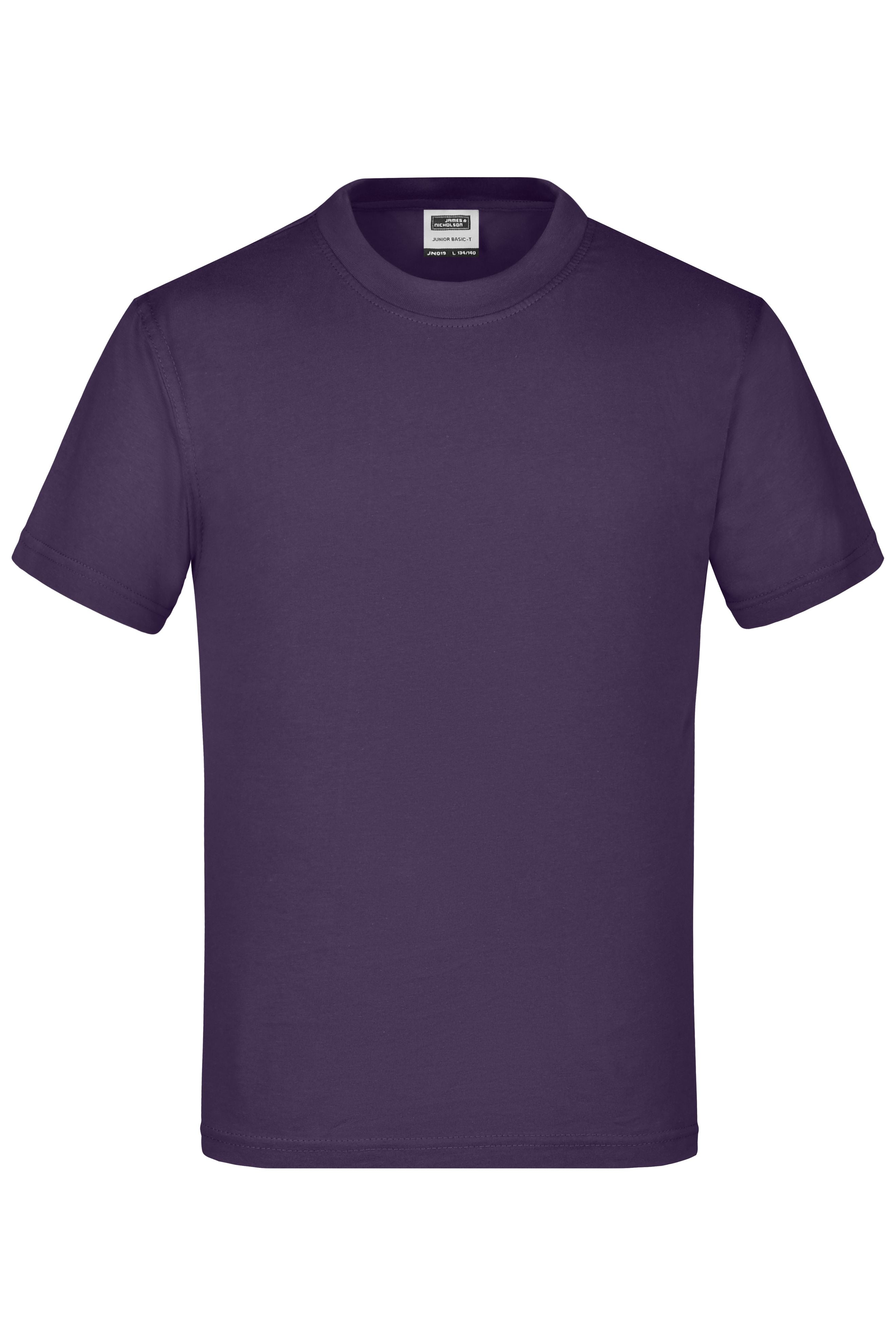 James & Nicholson Kinder T-Shirt aubergine