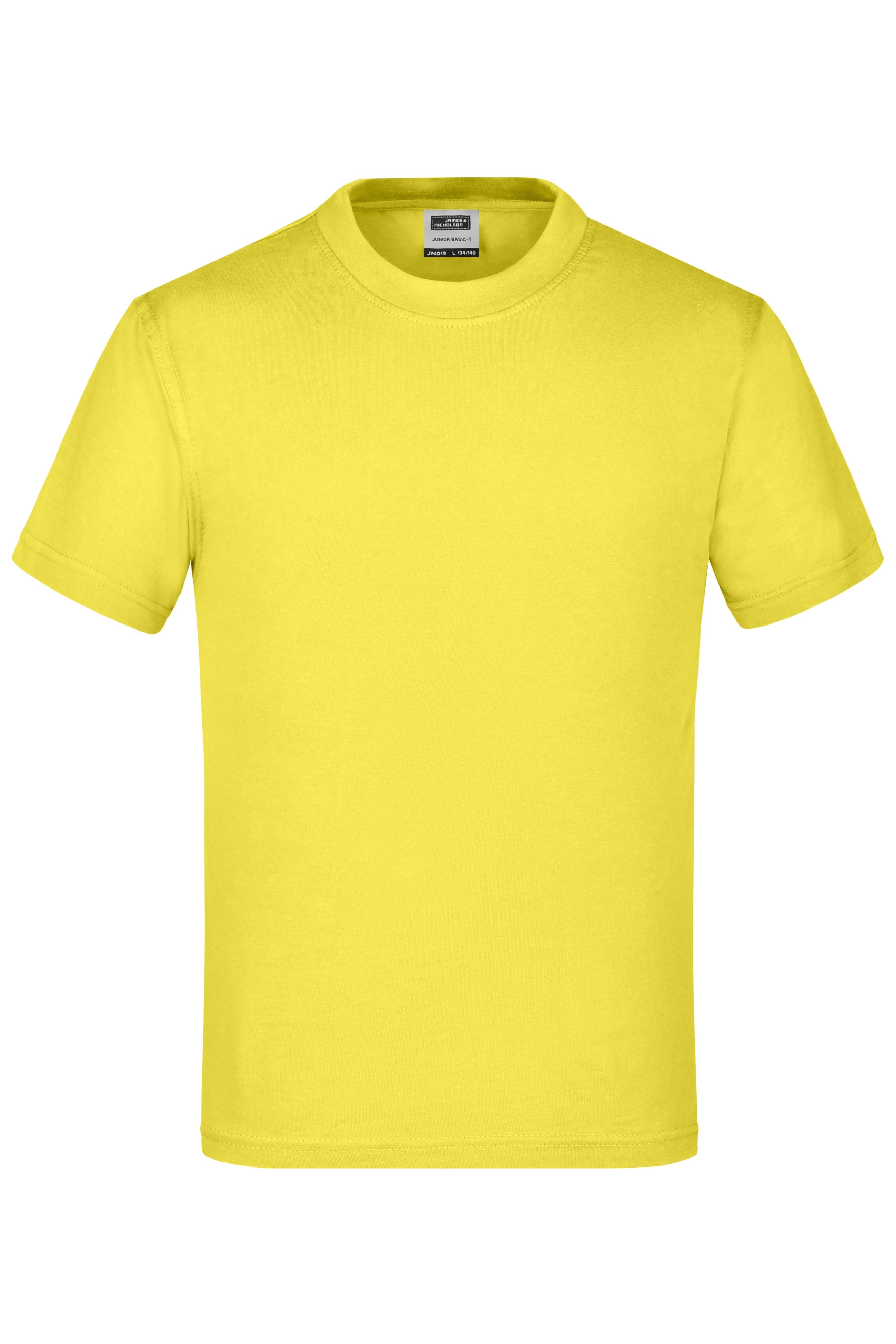 James & Nicholson Kinder T-Shirt yellow