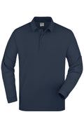 James & Nicholson Langarm Poloshirt navy