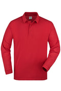 James & Nicholson Langarm Poloshirt red