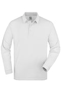 James & Nicholson Langarm Poloshirt white