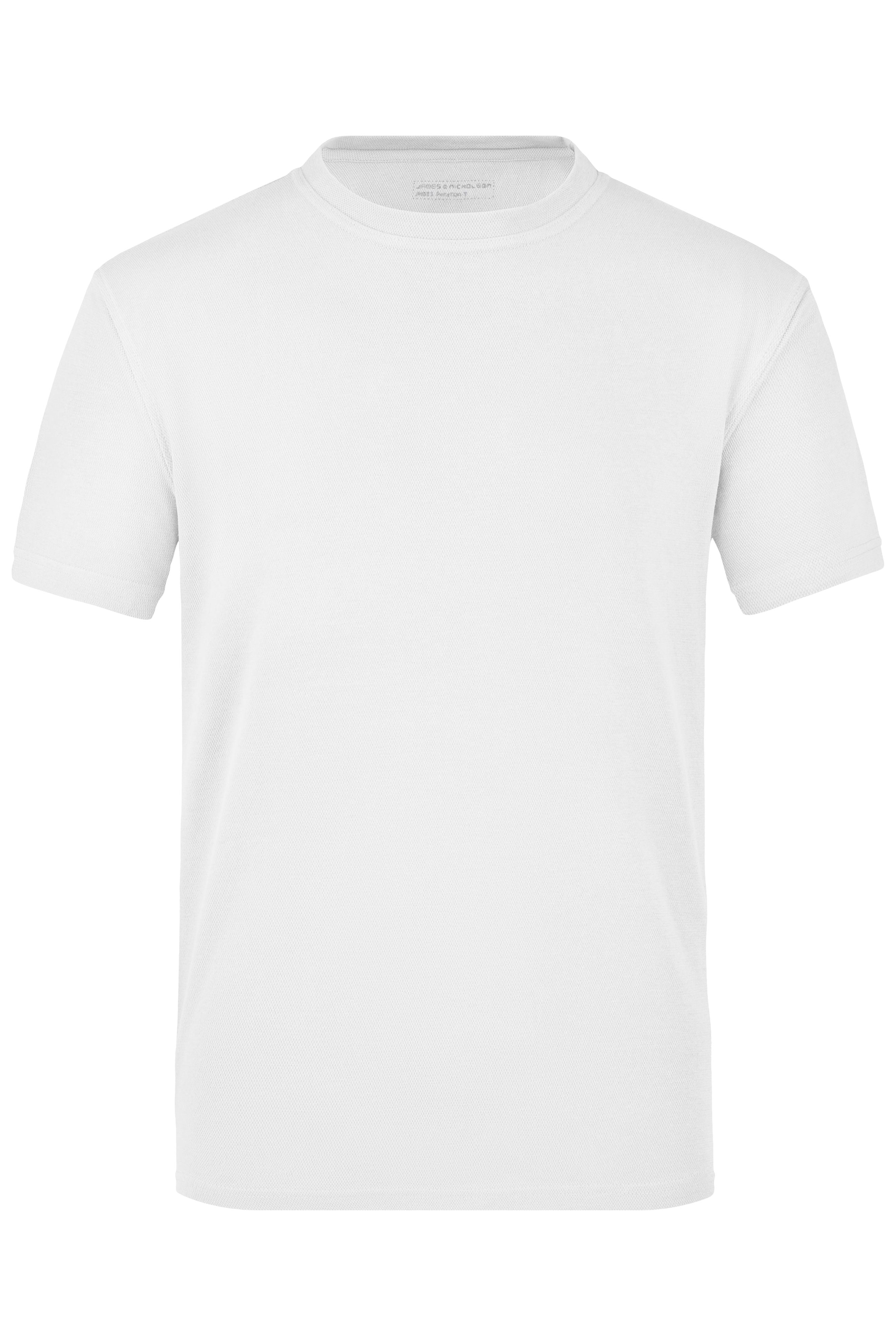 James & Nicholson CoolDry Funktions-T-Shirt white