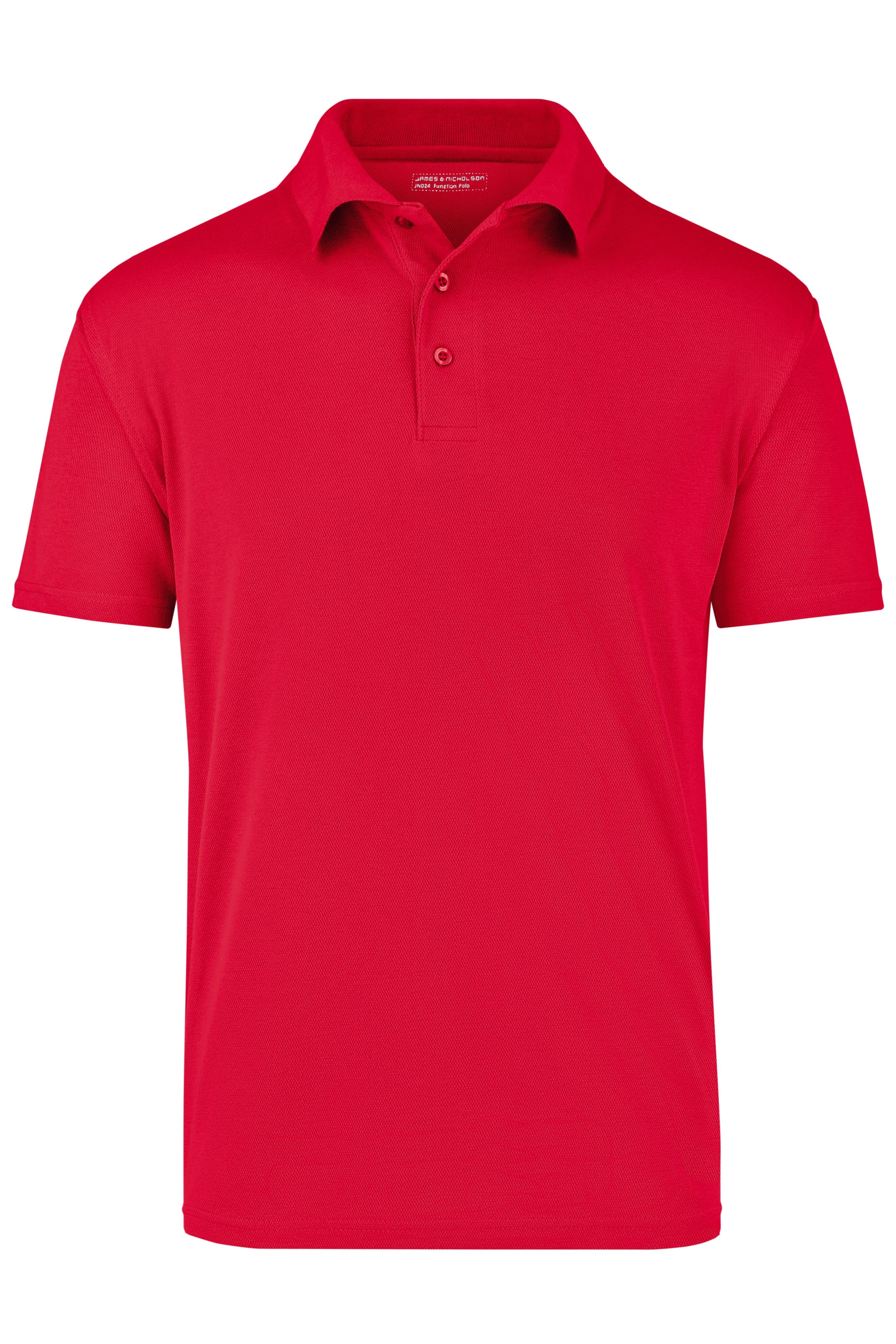 James & Nicholson Atmungsaktives Cooldry Funktions-Polo red