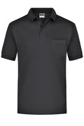 James & Nicholson Kurzarm Poloshirt mit Brusttasche black