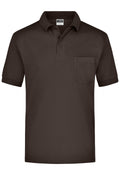 James & Nicholson Kurzarm Poloshirt mit Brusttasche brown