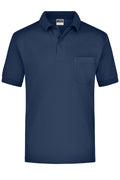James & Nicholson Kurzarm Poloshirt mit Brusttasche navy