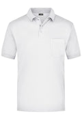 James & Nicholson Kurzarm Poloshirt mit Brusttasche white