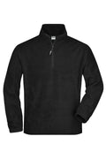 James & Nicholson Half-Zip Fleecepullover black
