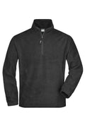 James & Nicholson Half-Zip Fleecepullover dark-grey