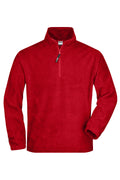 James & Nicholson Half-Zip Fleecepullover red