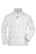 James & Nicholson Half-Zip Fleecepullover white