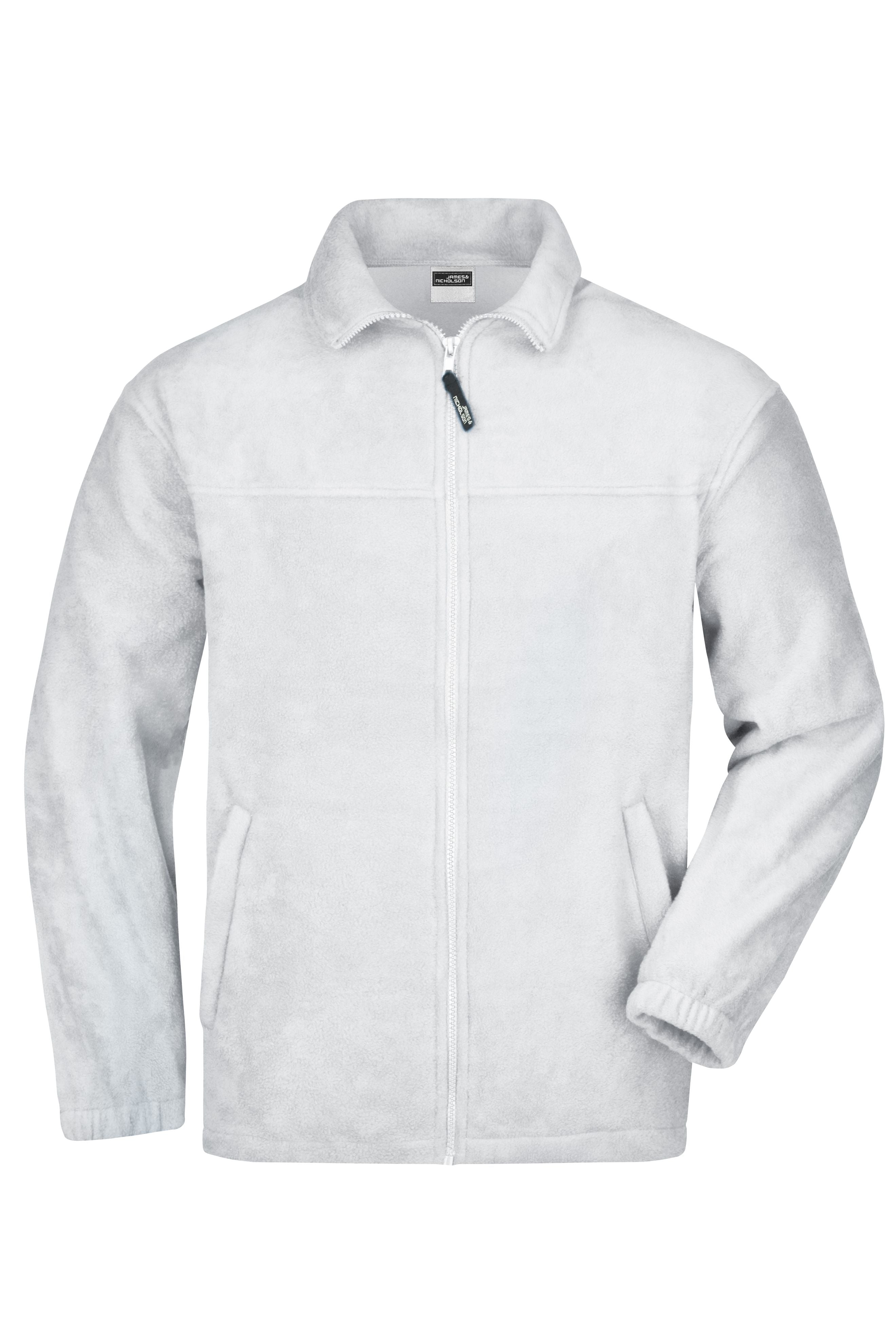 James & Nicholson Fleece Jacke white