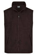 James & Nicholson Fleece Weste brown