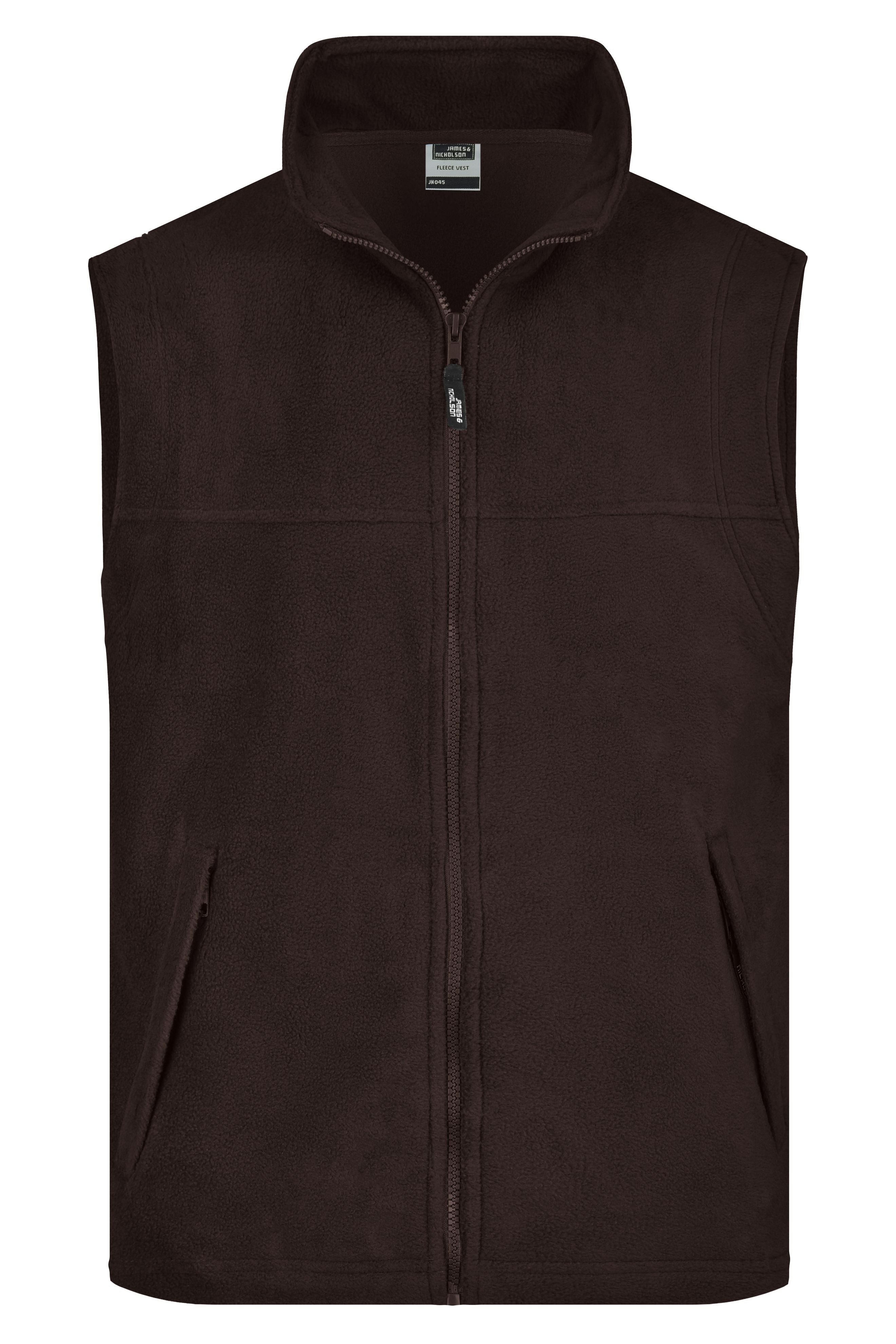 James & Nicholson Fleece Weste brown
