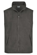 James & Nicholson Fleece Weste dark-grey