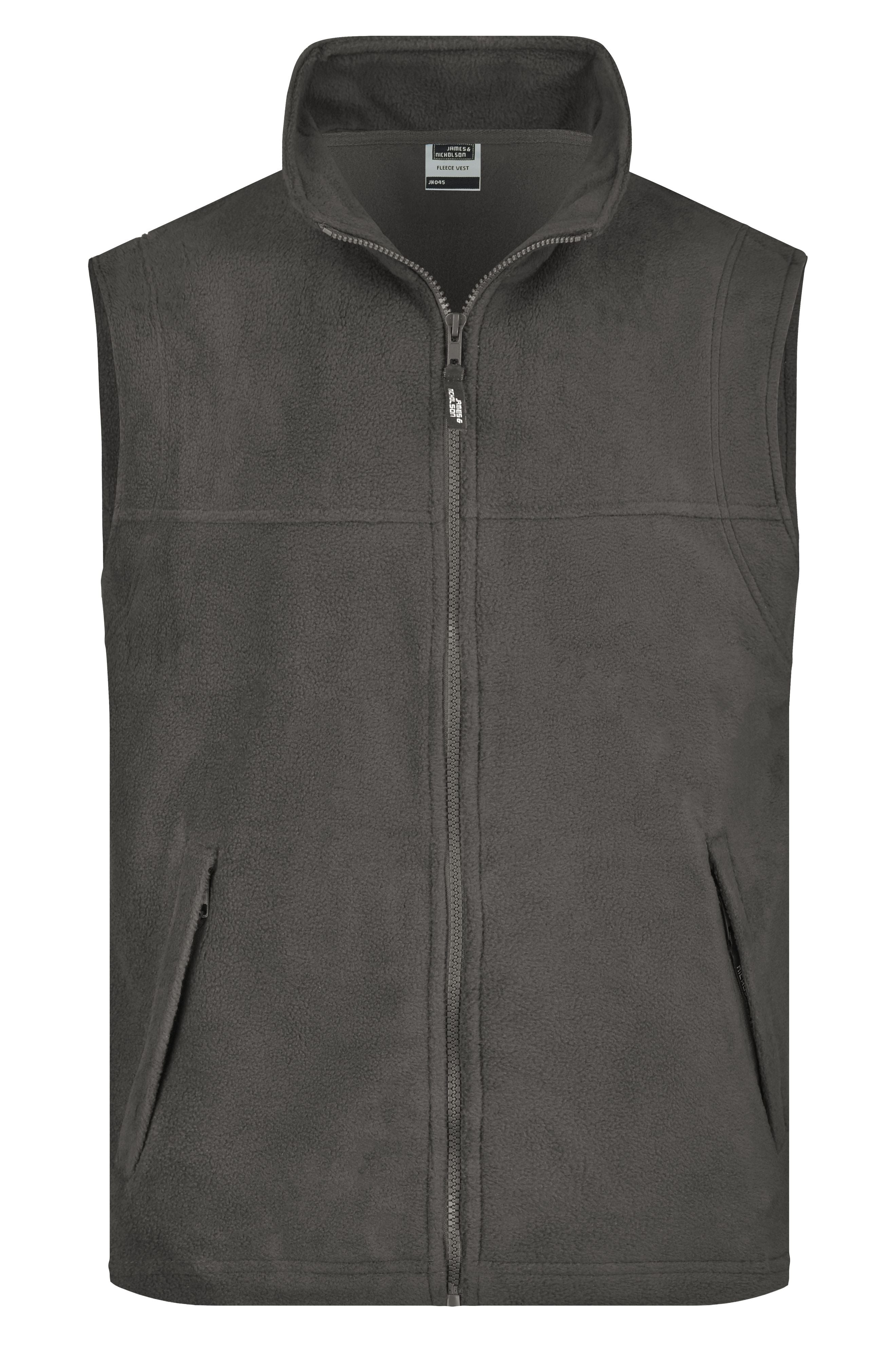 James & Nicholson Fleece Weste dark-grey