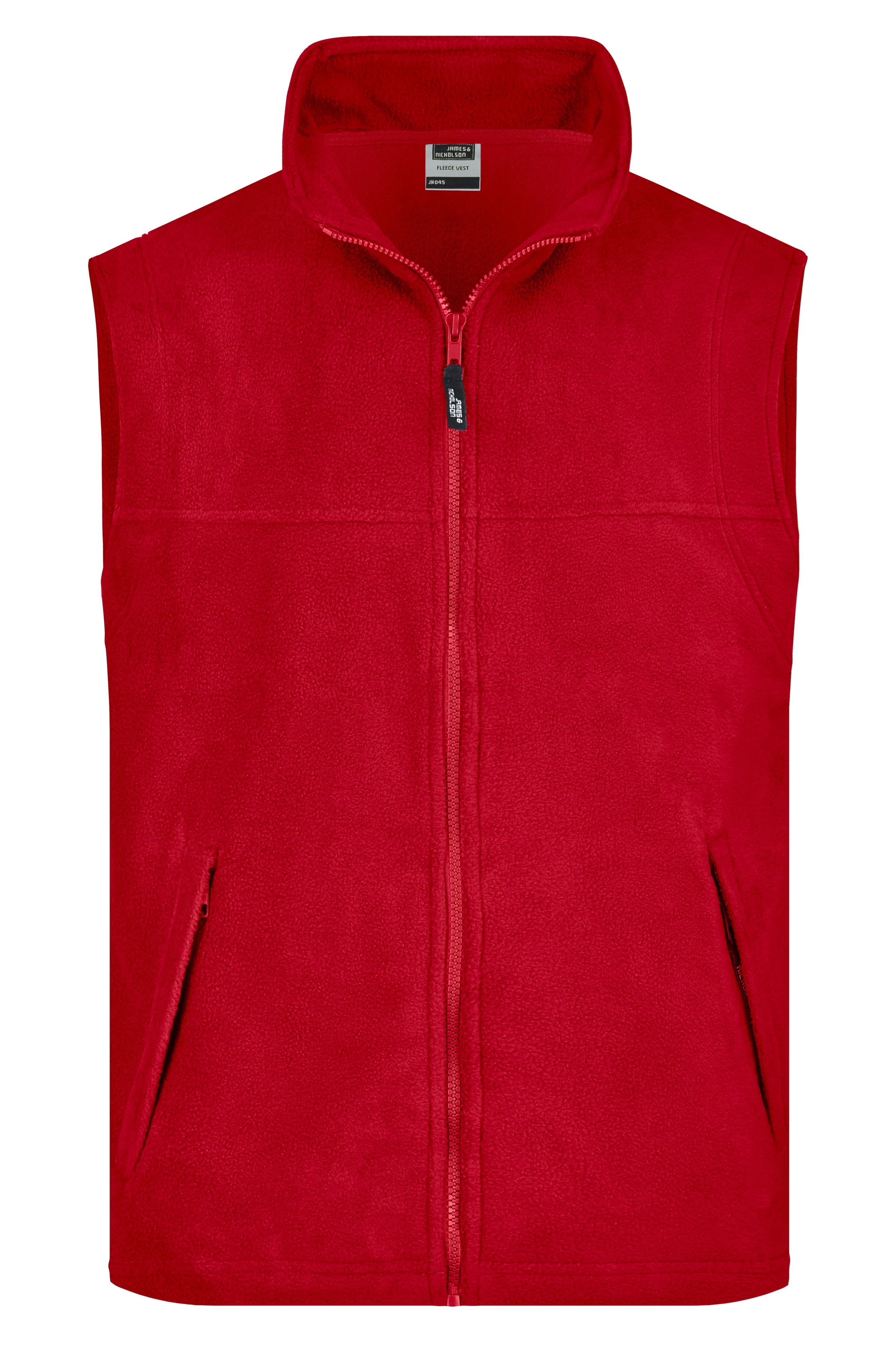 James & Nicholson Fleece Weste red