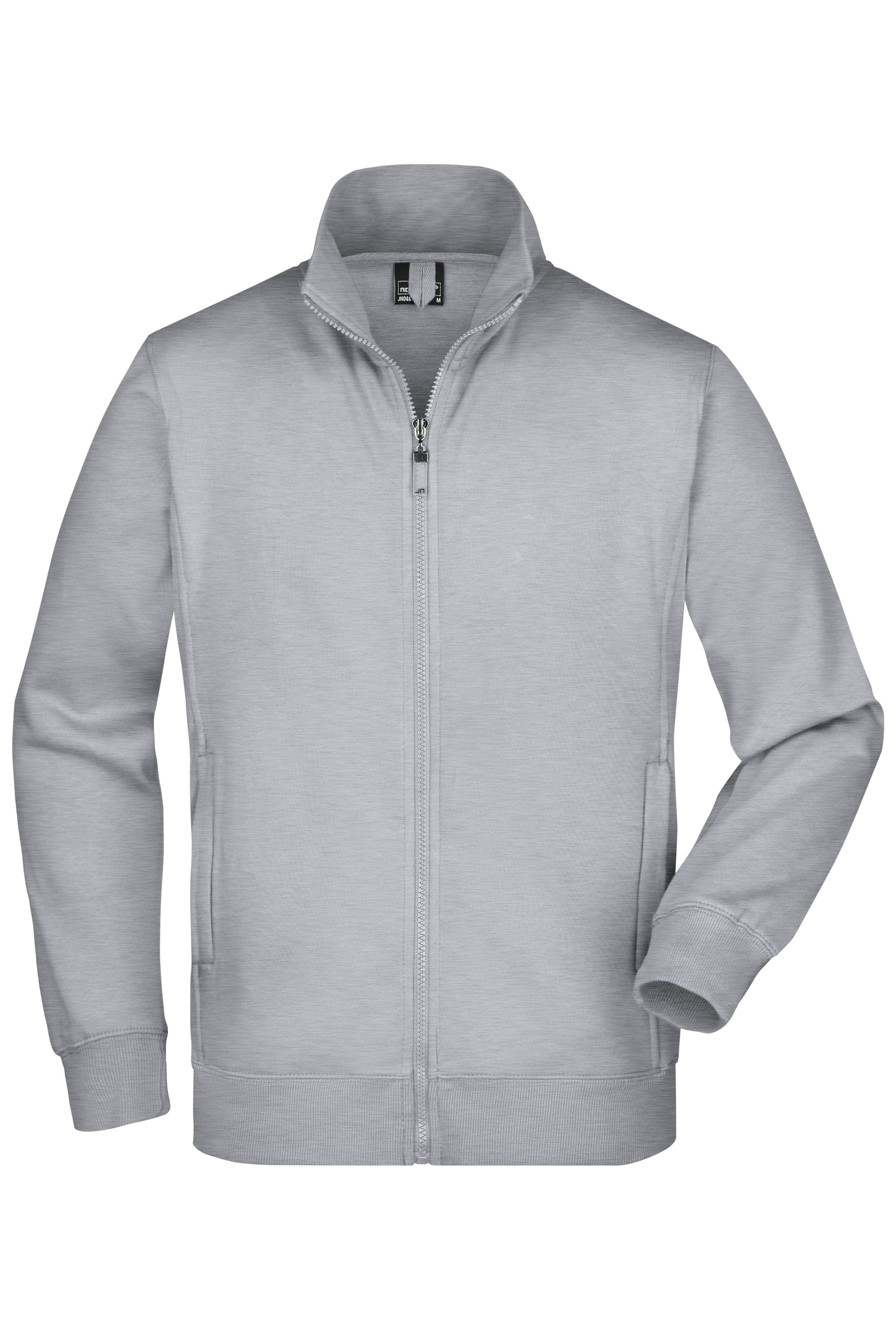 James & Nicholson Sweatjacke grey-heather