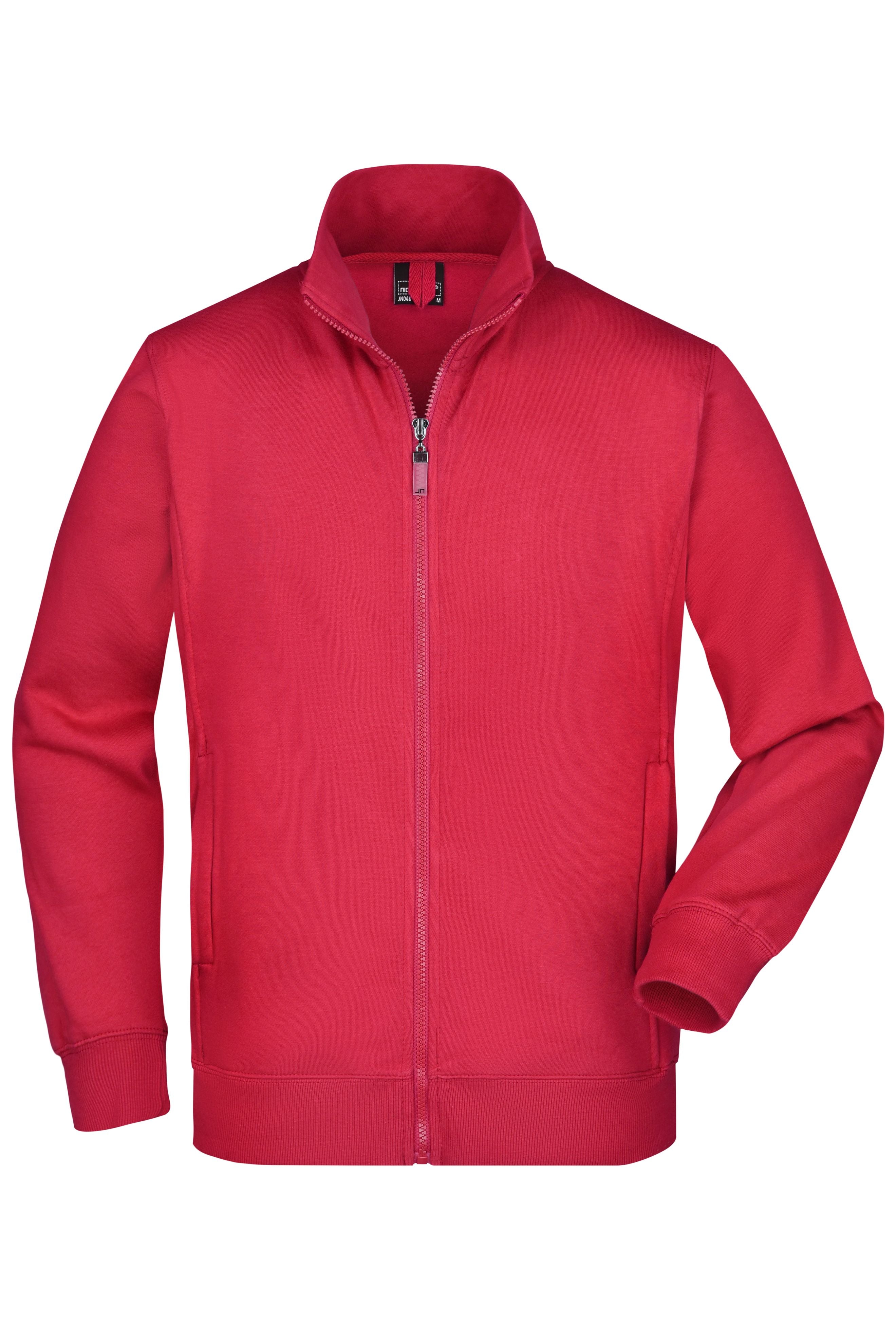James & Nicholson Sweatjacke red