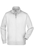 James & Nicholson Sweatjacke white