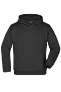 James & Nicholson Kinder Kapuzensweatshirt black