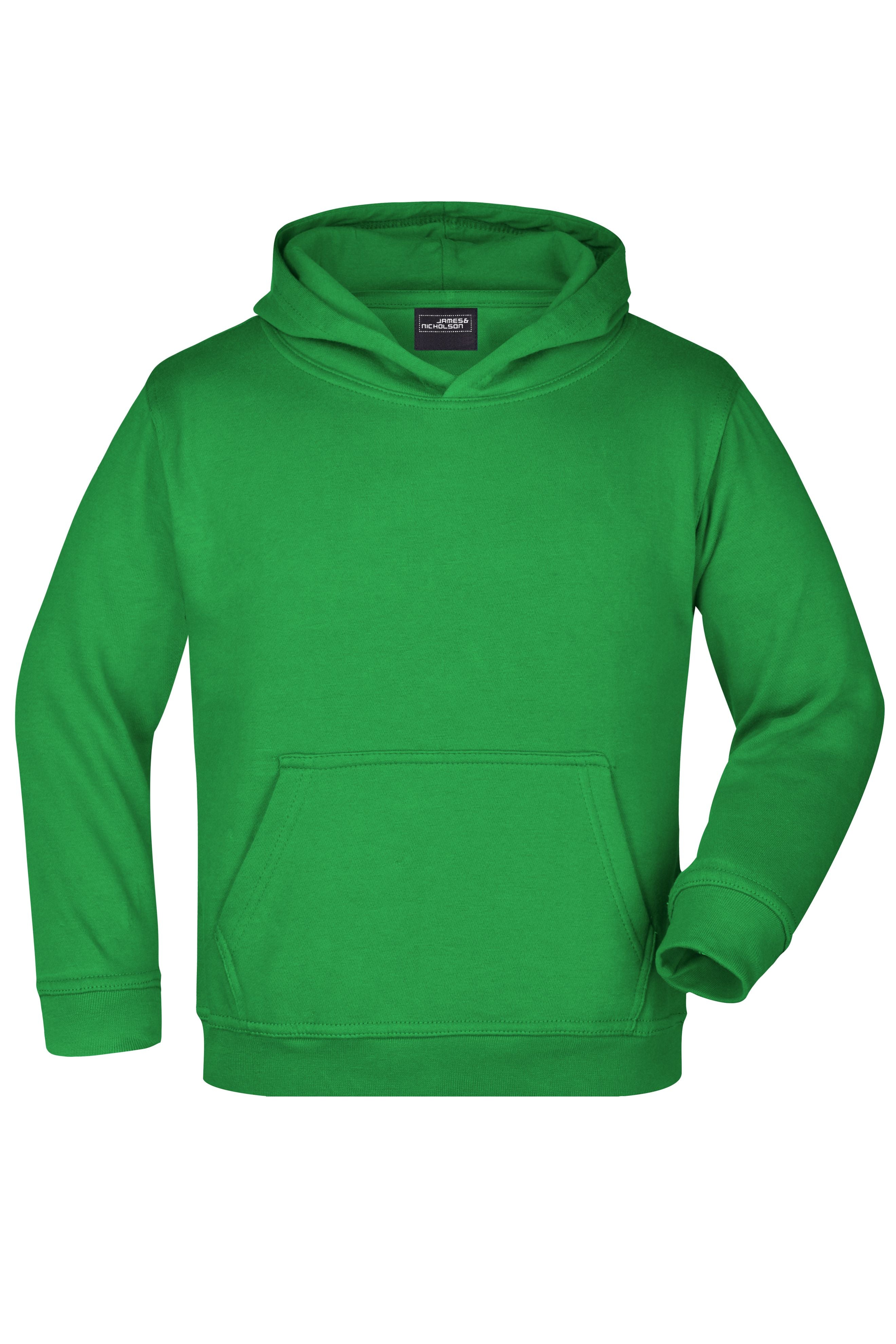 James & Nicholson Kinder Kapuzensweatshirt fern-green