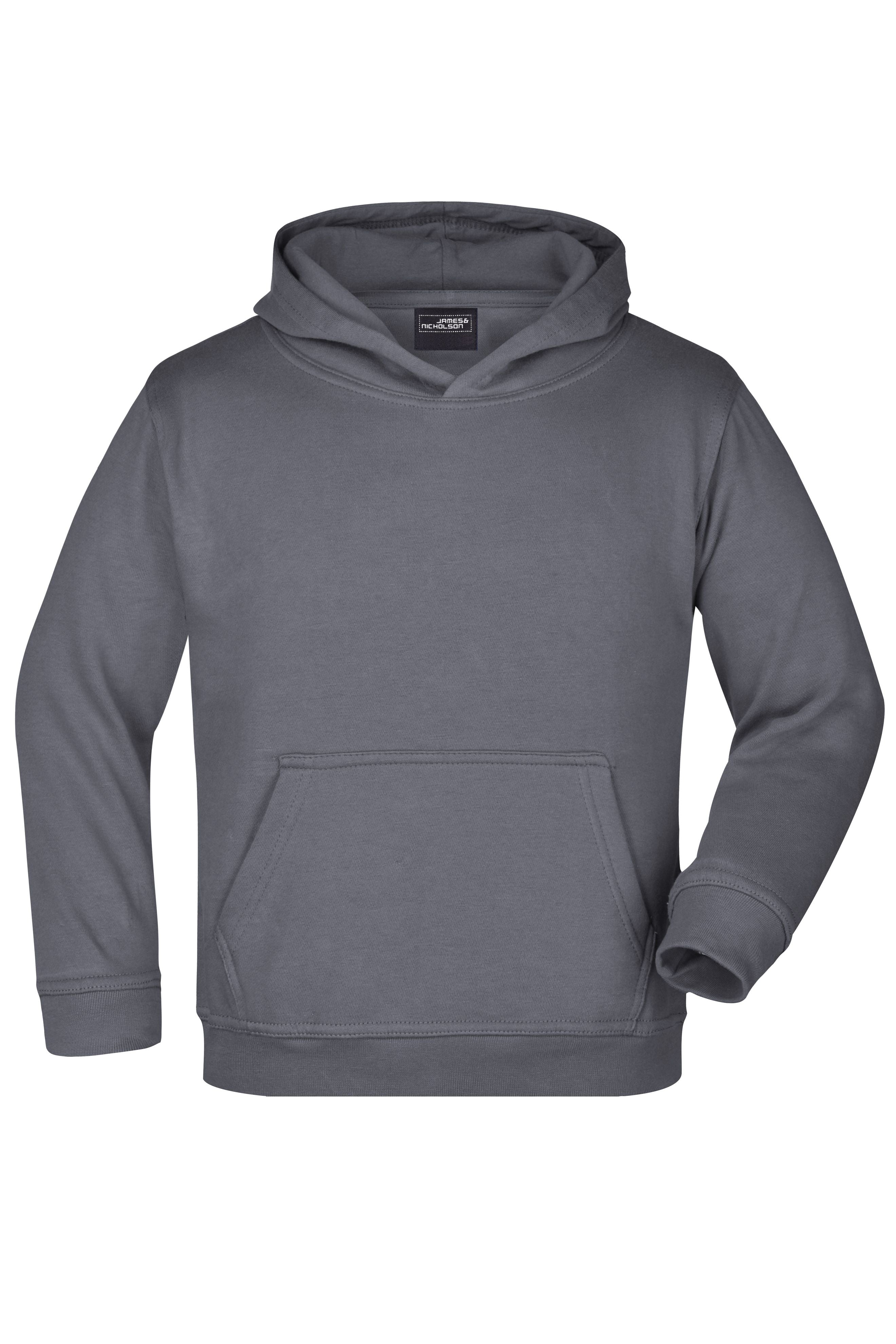 James & Nicholson Kinder Kapuzensweatshirt graphite