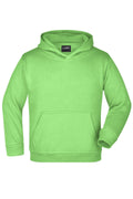 James & Nicholson Kinder Kapuzensweatshirt lime-green