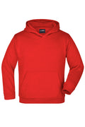 James & Nicholson Kinder Kapuzensweatshirt red