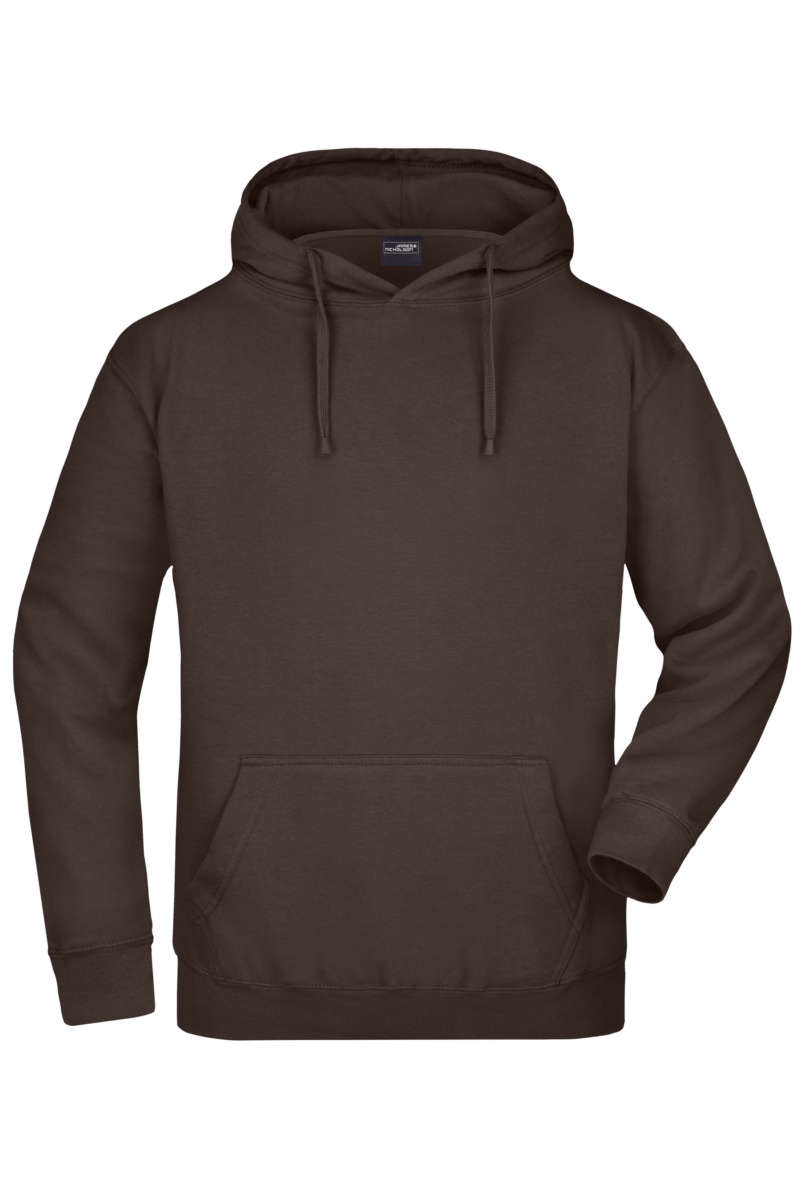 James & Nicholson Kapuzensweatshirt brown