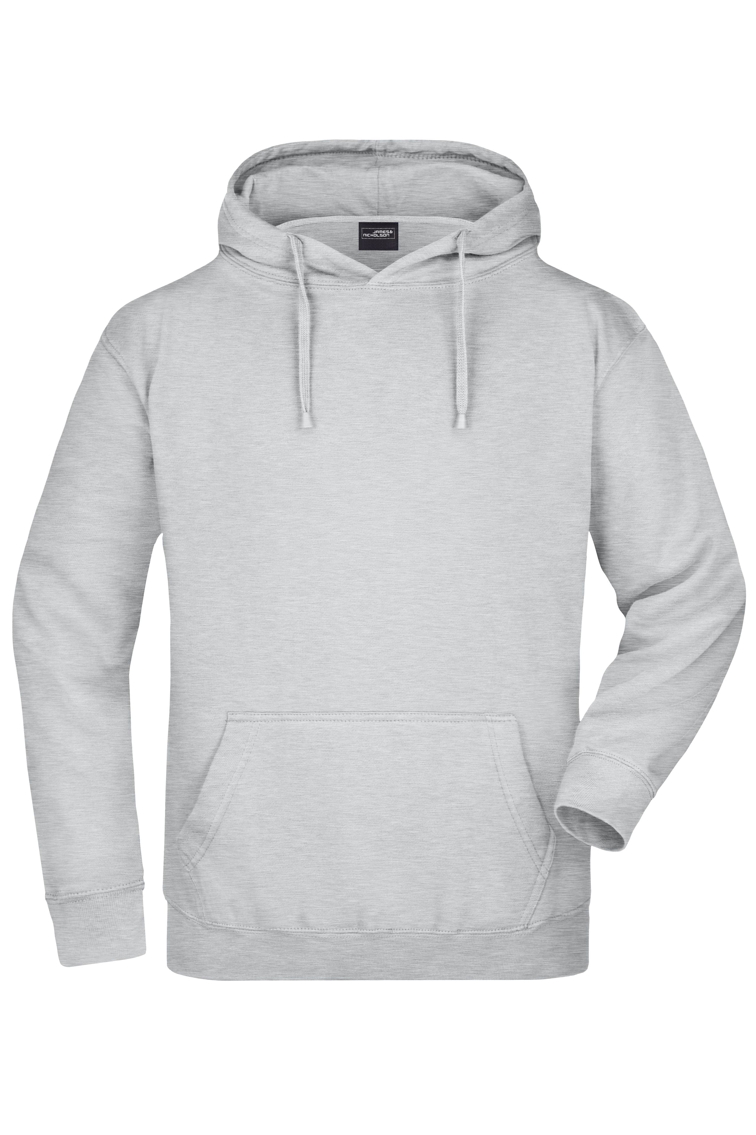 James & Nicholson Kapuzensweatshirt grey-heather