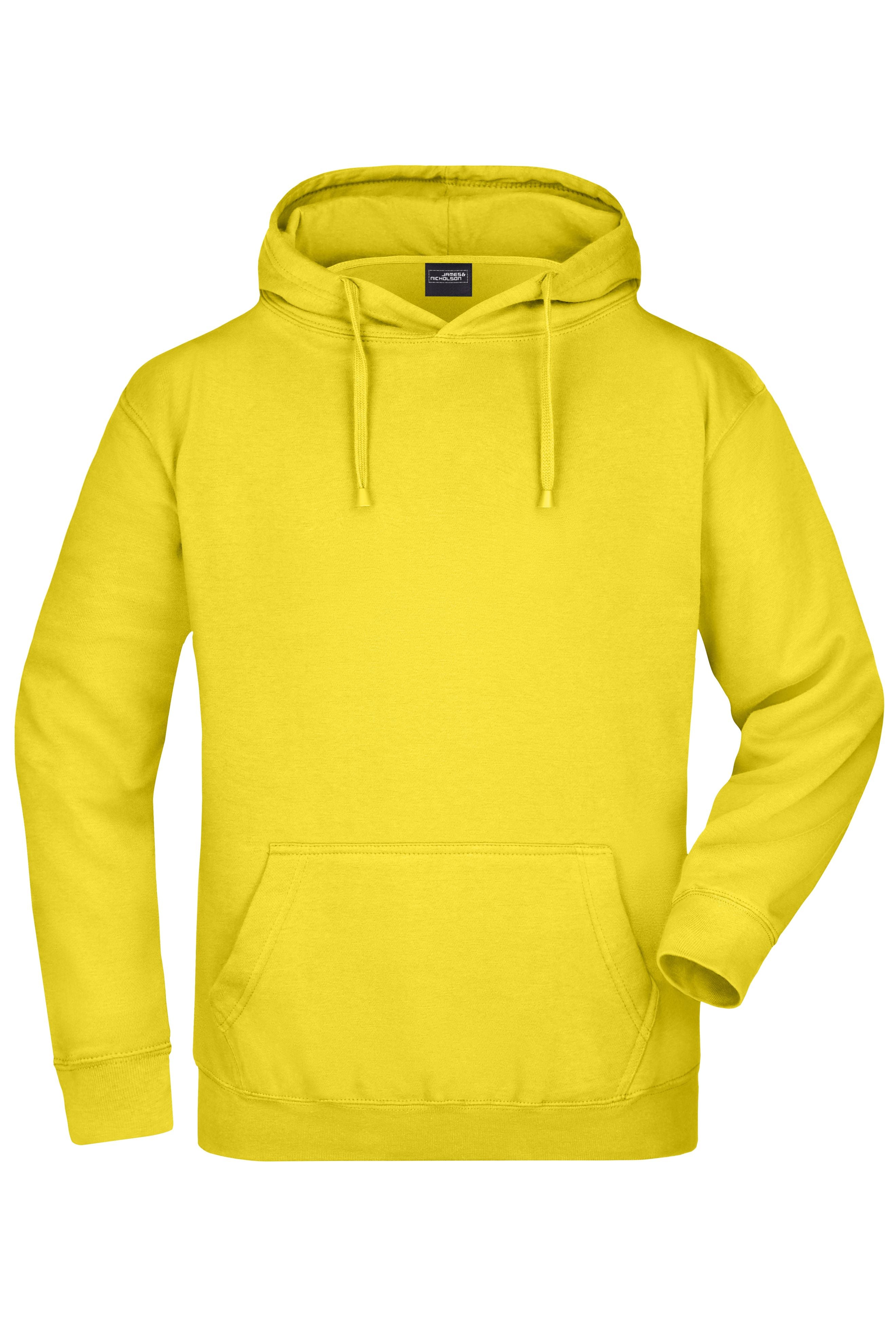 James & Nicholson Kapuzensweatshirt sun-yellow