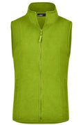 James & Nicholson Damen Microfleece Weste lime-green