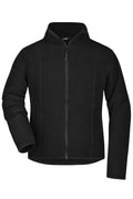 James & Nicholson Damen Microfleece Jacke black